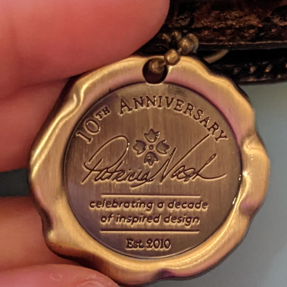 NWT Patricia Nash Leather Animal Print Bag & Matching Wallet w/10 yr Ann… - Picture 2 of 16